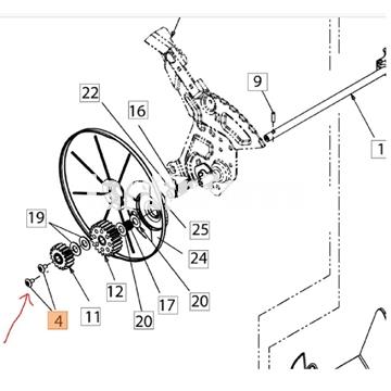 Tornillo piñón eje posterior cortacésped Oleo-Mac (C71004531) - Imagen 2