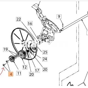 Tornillo piñón eje posterior cortacésped Oleo-Mac (C71004531) - Imagen 2