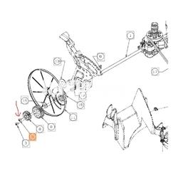 Tornillo piñón eje posterior cortacésped Oleo-Mac (C71004770) - Imagen 2
