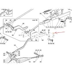 Tornillo regulación altura corte tractores cortacésped Oleo-Mac (G12794980) - Imagen 2