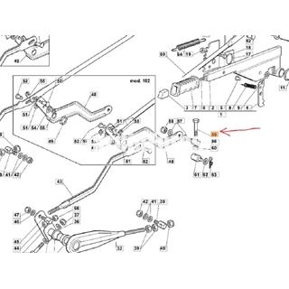 Tornillo regulación altura corte tractores cortacésped Oleo-Mac (G12794980) - Imagen 2