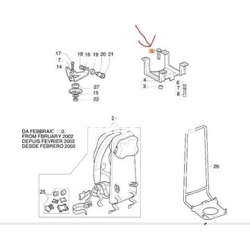 Tornillo soporte depósito desbrozadoras mochila Oleo-Mac (3910023) - Imagen 2