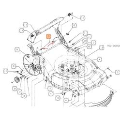 Tornillo soporte inferior manillar cortacésped Oleo-Mac (C7100703) - Imagen 2