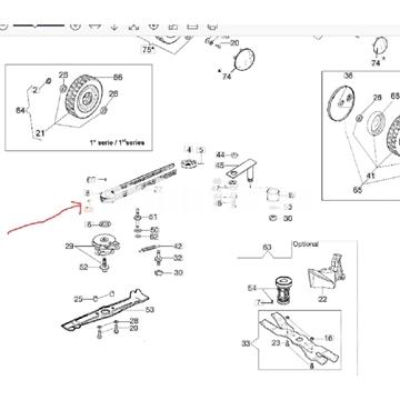 Tornillo tracción cortacésped Oleo-Mac (3805020) - Imagen 2