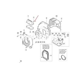 Tornillos sujeción asa tapa superior soplador Oleo-Mac BV 162 - Imagen 1