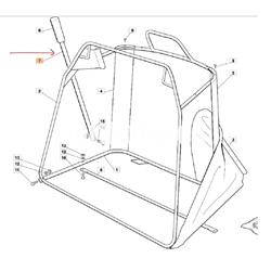 Tubo vaciado saco tractores cortacésped Oleo-Mac (G125869029) - Imagen 2