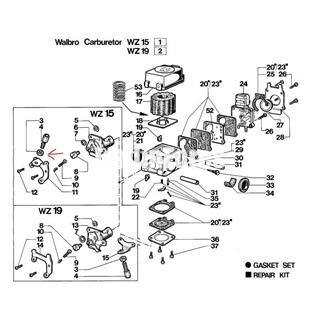 Tuerca tensor carburador desbrozadoras antiguas Efco(2318138) - Imagen 2