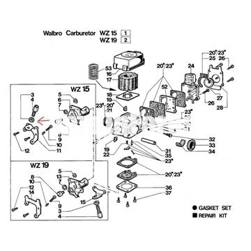 Tuerca tensor carburador desbrozadoras antiguas Efco(2318138) - Imagen 2