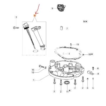 Varilla aceite motor Emak de Oleo-Mac (L66150068) - Imagen 2