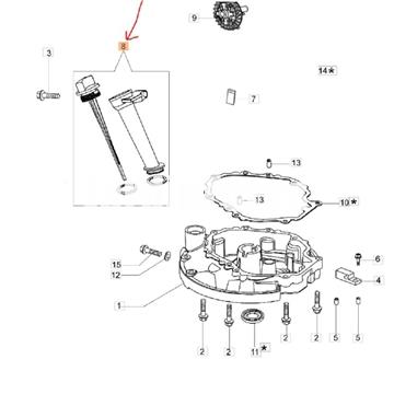 Varilla aceite motor Emak de Oleo-Mac (L66150068) - Imagen 2