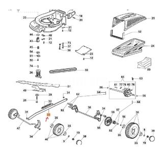 Varilla soporte alturas cortacésped Oleo-Mac (66060027) - Imagen 2