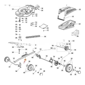 Varilla soporte alturas cortacésped Oleo-Mac (66060027) - Imagen 2