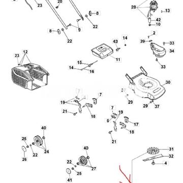 Ventilador motor cortacésped eléctrico Oleo-Mac  (66020021) - Imagen 2